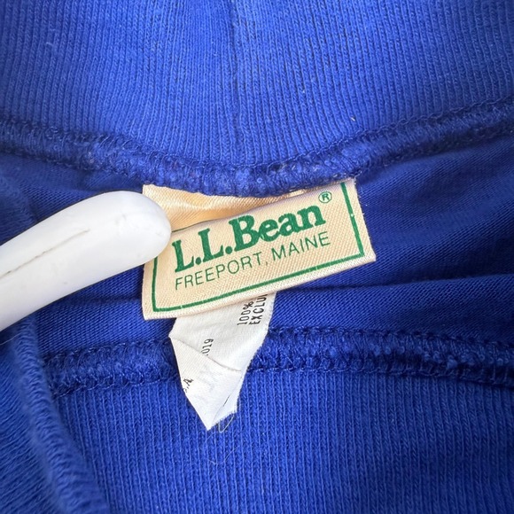 Vtg L.L.Bean Blue Long Sleeve Mock Neck Shirt Womens XL (18-20) 100% Cotton USA - Picture 6 of 14